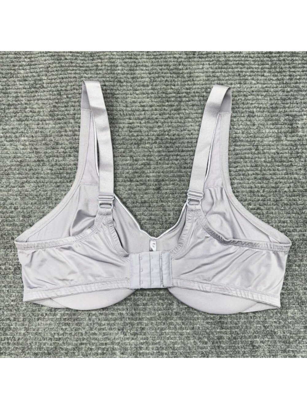 Olga Bra 40D Signature Support Satin Underwire Full Coverage Unlined Lilac 35002 - Picture 3 of 6